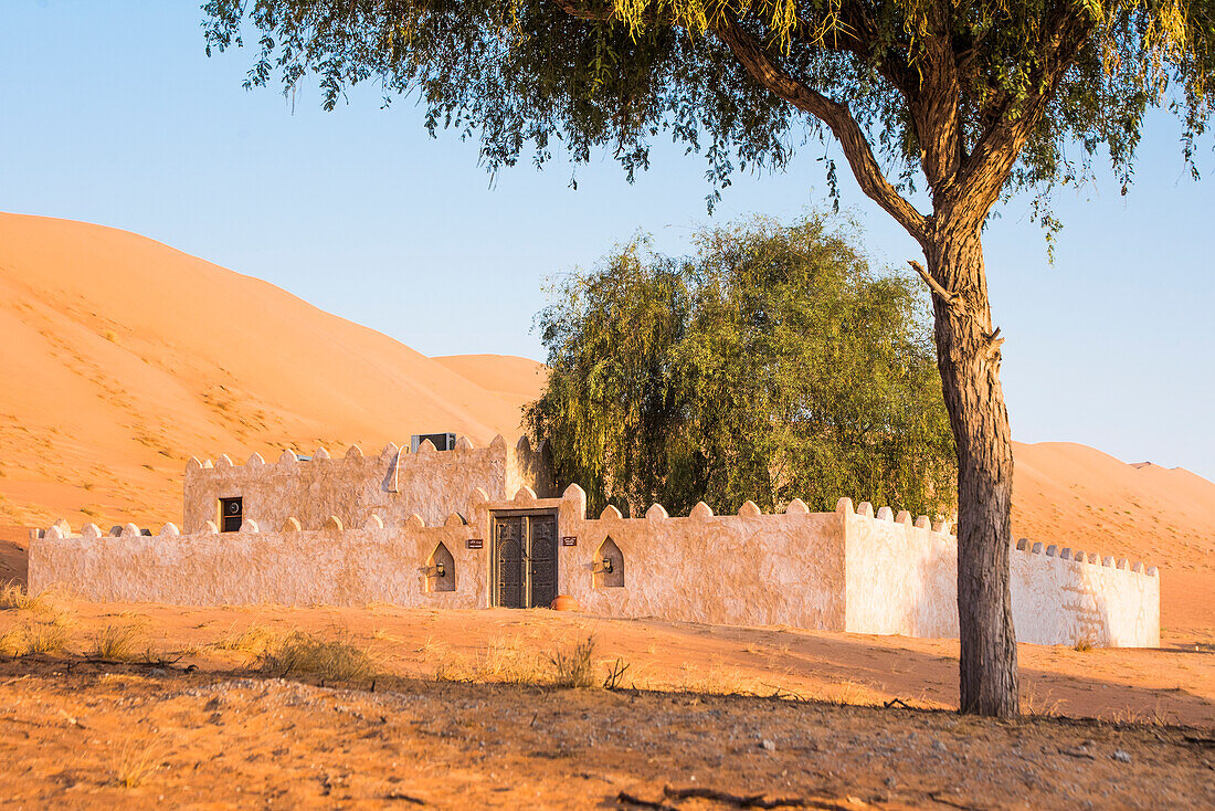 Villa im Thousand Nights Camp in den Sharqiya Sands, ehemals Wahiba Sands, Wüstenregion, Sultanat Oman, Arabische Halbinsel