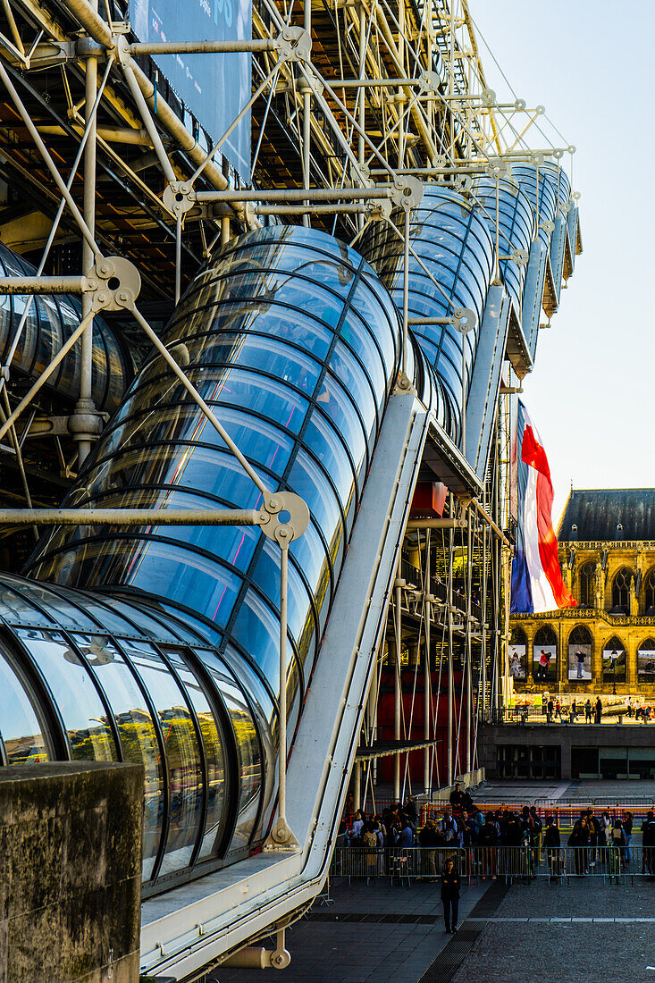 Centre Pompidou, Beaubourg, Paris, Frankreich