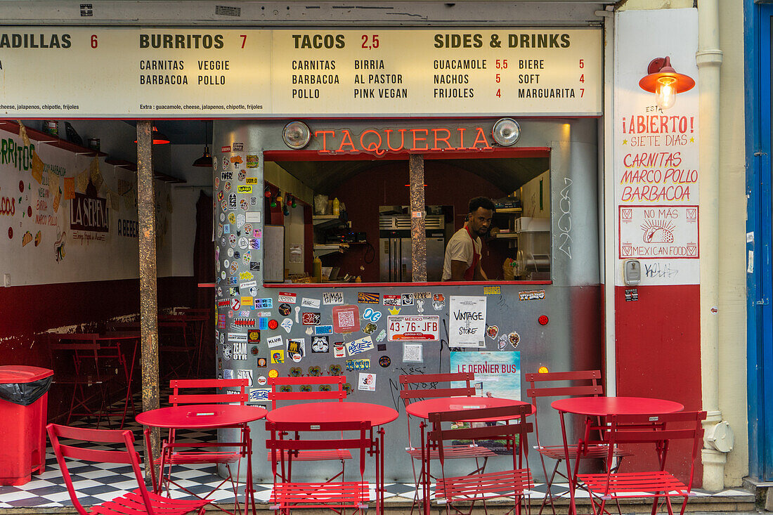 Taqueria, Rue Saint-Denis, Paris, France