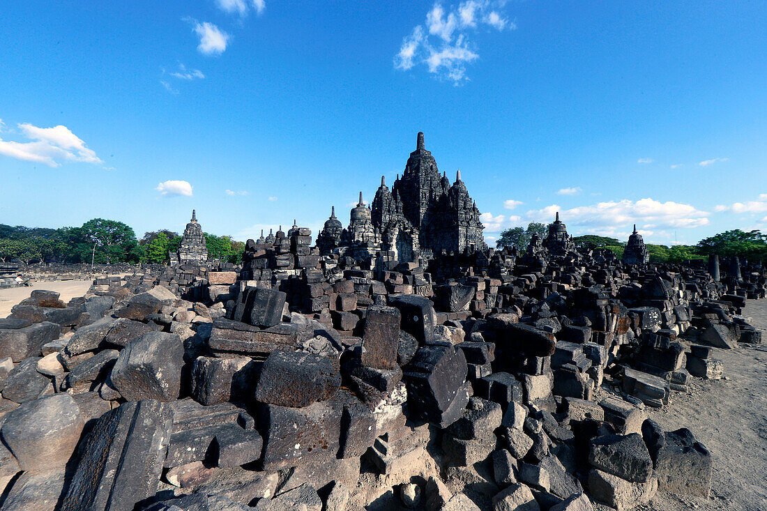 Candi Sewu, part of Prambanan, 9th-century Hindu temple compound, UNESCO, Java, Indonesia