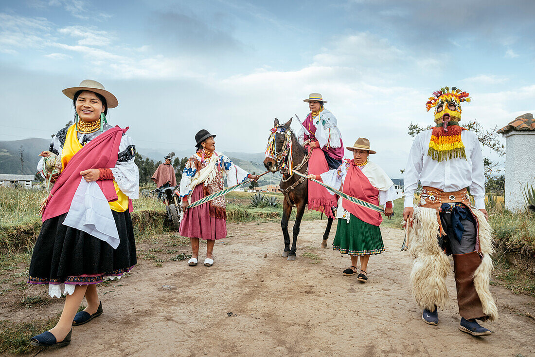 Festival of Light (Inti Raymi festival) Cochas Community, Angochagua Parochia, Imbabura Province, Ecuador