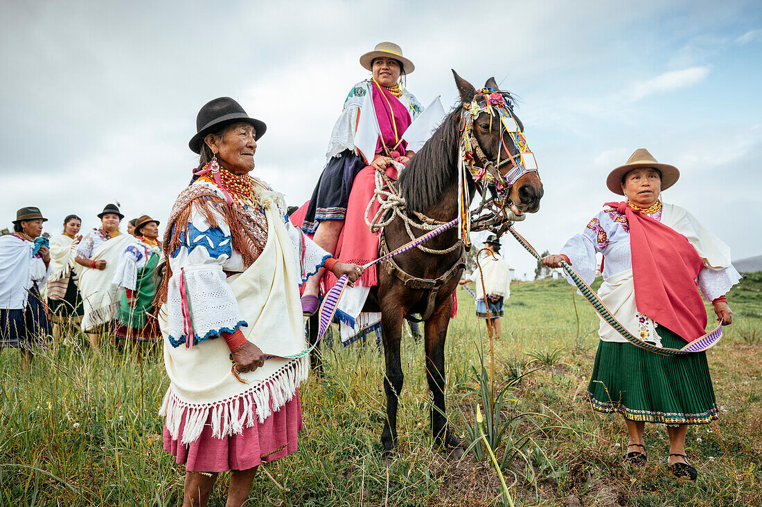 Fest des Lichts (Inti Raymi Fest), Gemeinde Cochas, Parochie Angochagua, Provinz Imbabura, Ecuador