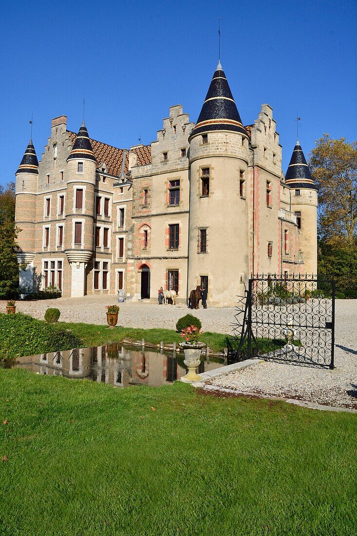 Frankreich, Isere, Chabons, das Schloss von Pupetieres erbaut von Viollet le Duc