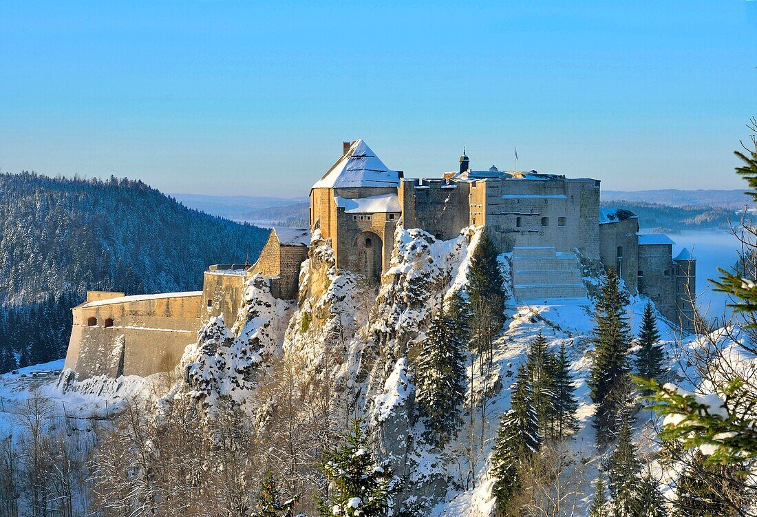 France, Doubs, La Cluse et Mijoux, the fort of Joux