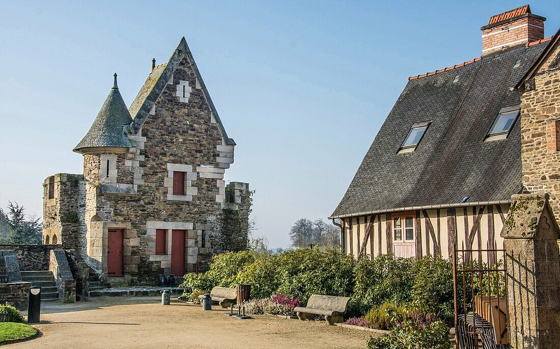 Frankreich, Ille et Vilaine, Fougeres, das Schloss