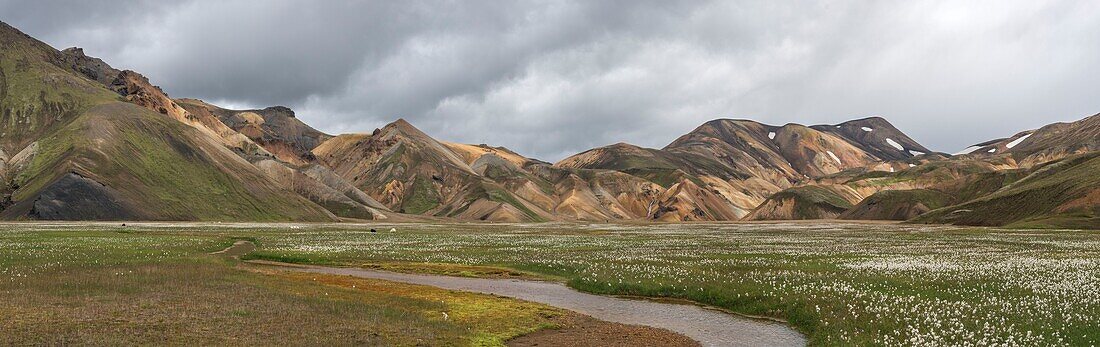 Island, Südliche Region, Fjallabak Naturreservat, Landmanalaugar Landschaft