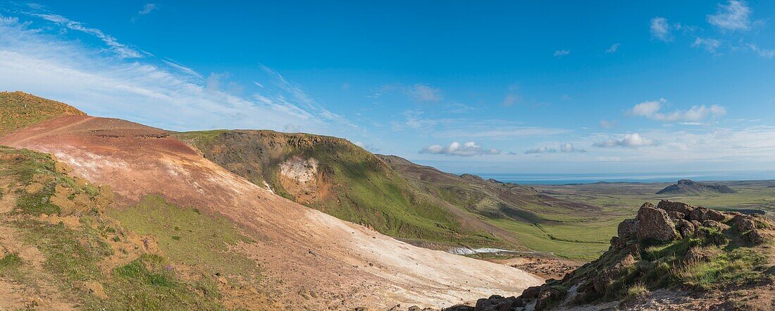 Iceland, Southern Peninsula Region, Krýsuvík geotermic region