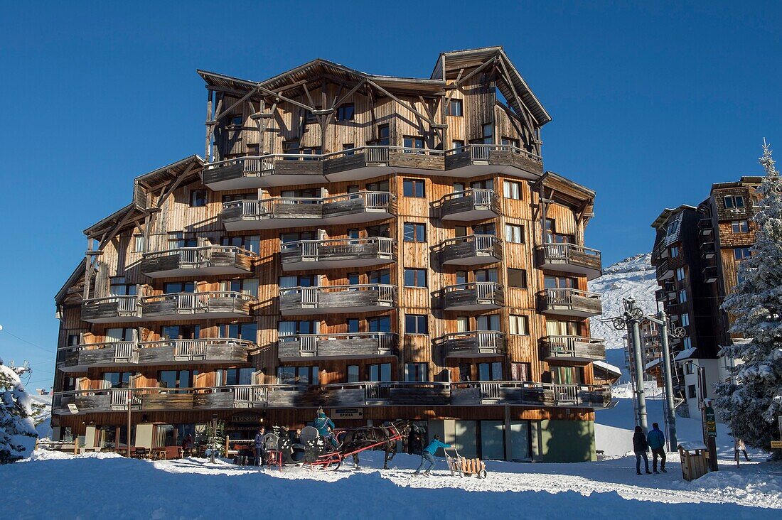 France, Haute Savoie, Chablais Massif, Portes du Soleil ski area, Avoriaz, Rennes road