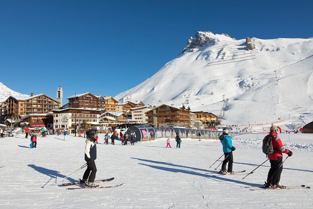 Frankreich, Savoyen, Vanoise-Massiv, Tignes, Tignes le lac auf 2100 Metern