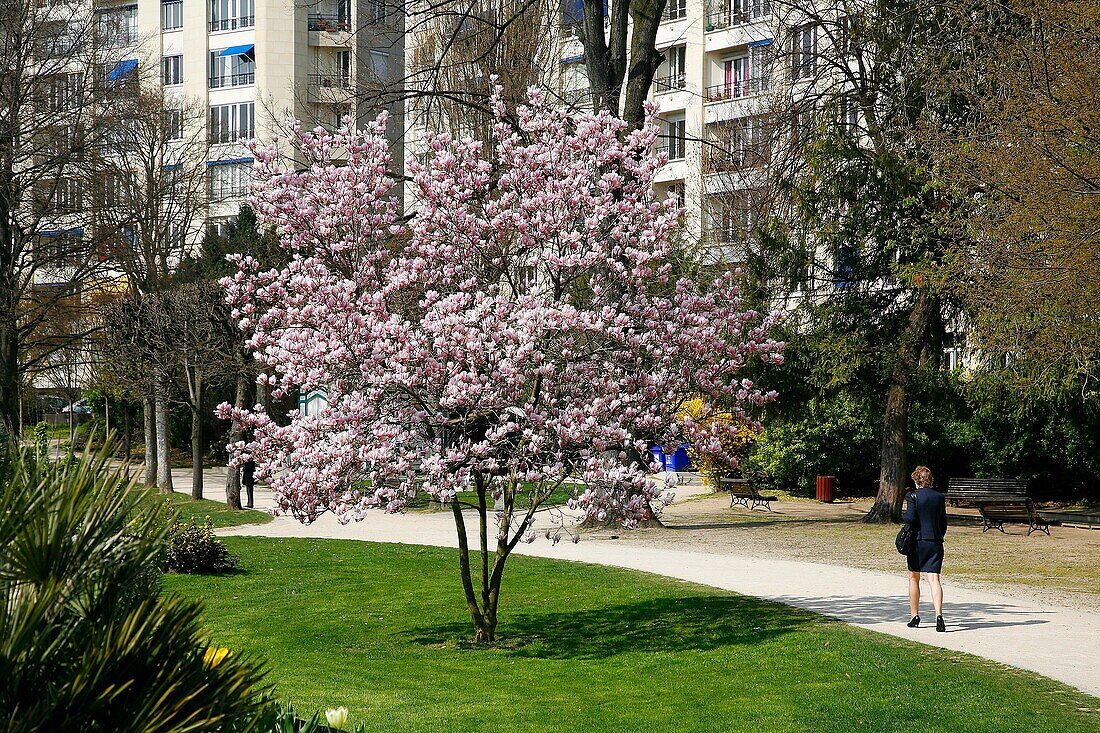 Frankreich, Hauts de Seine, Vanves, Stadtpark Frederic Pic