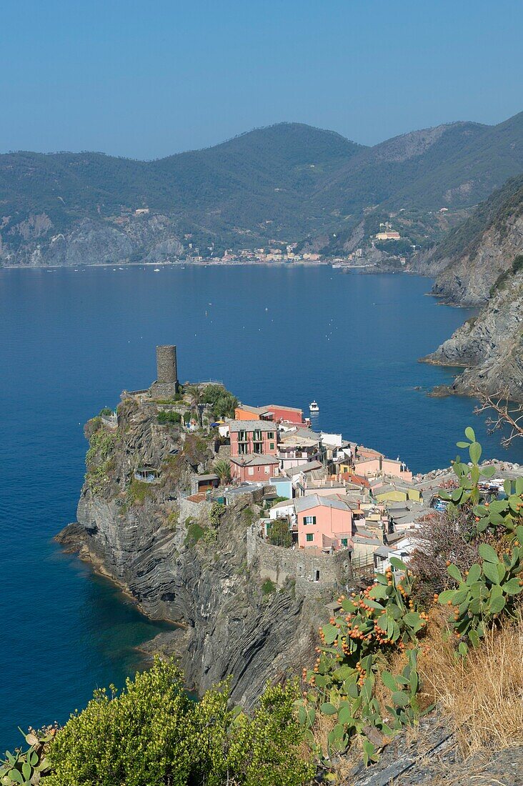 Italien, Ligurien, Cinque Terre, das Dorf Vernazza