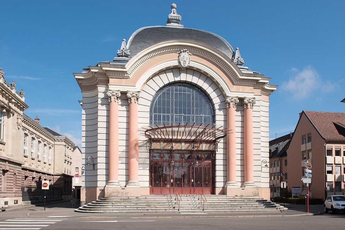 France, Territoire de Belfort, Belfort, the former market hall on the place of the republic