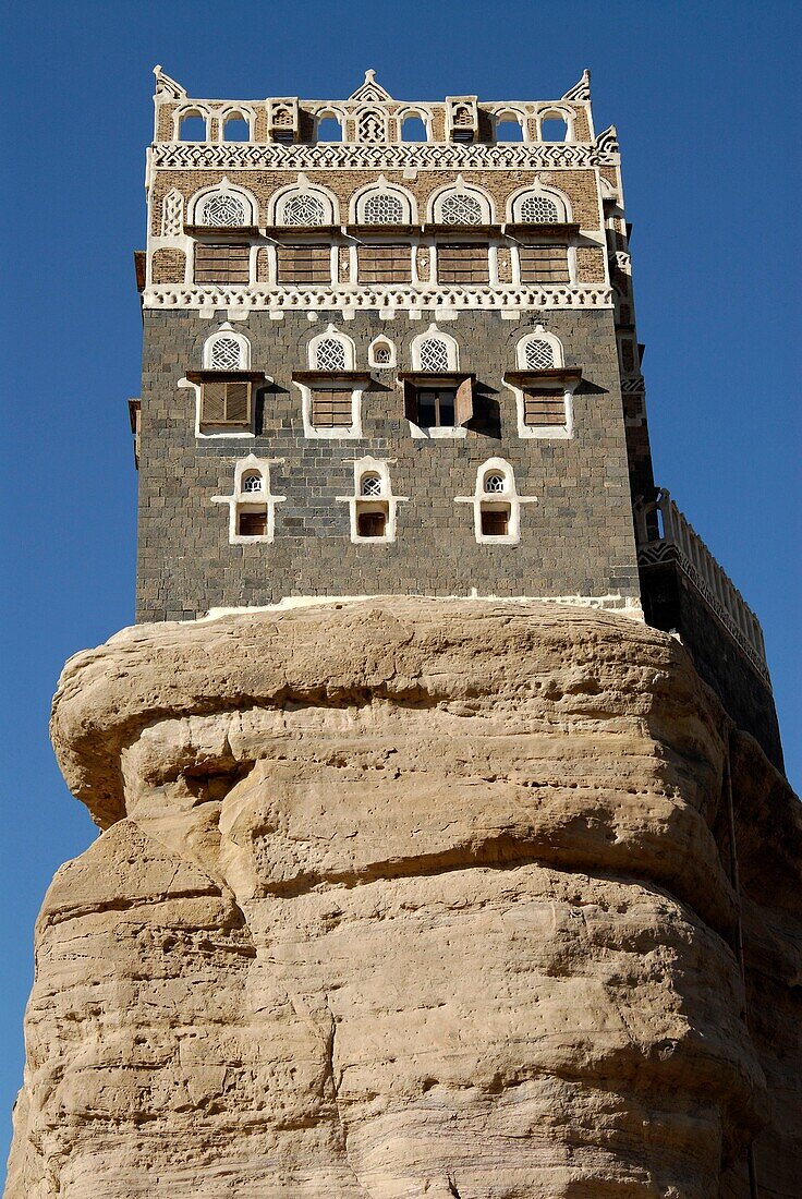 Yemen, Sana&#x2bd;a Governorate, Wadi Dahr, Dar Al Hajjar Palace