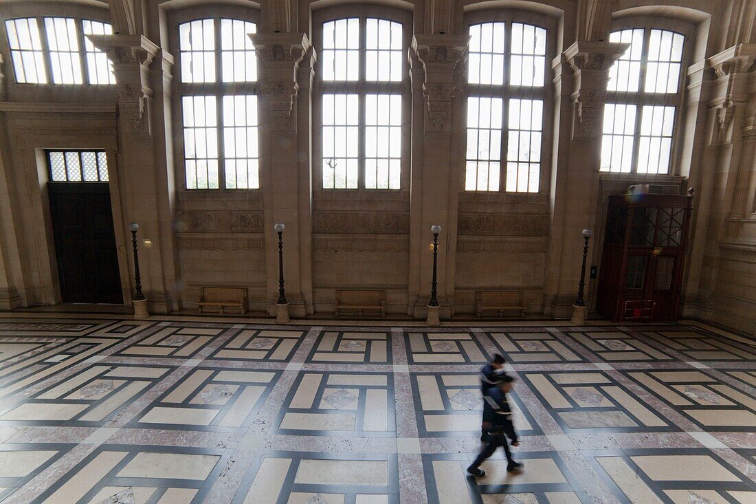 Frankreich, Paris, von der UNESCO zum Weltkulturerbe erklärt, Ile de la Cite, Palais de Justice (Gerichtssaal)