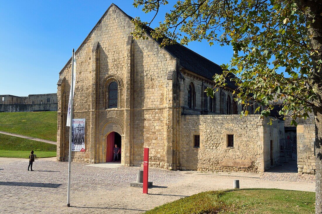 France, Calvados, Caen, the ducal castle of William the Conqueror, the Exchequer hall (salle de l'Echiquier)