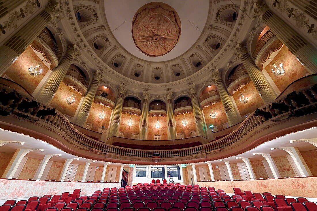 France, Calvados, Pays d'Auge, Deauville, the Italian theater of the Casino Barriere de Deauville