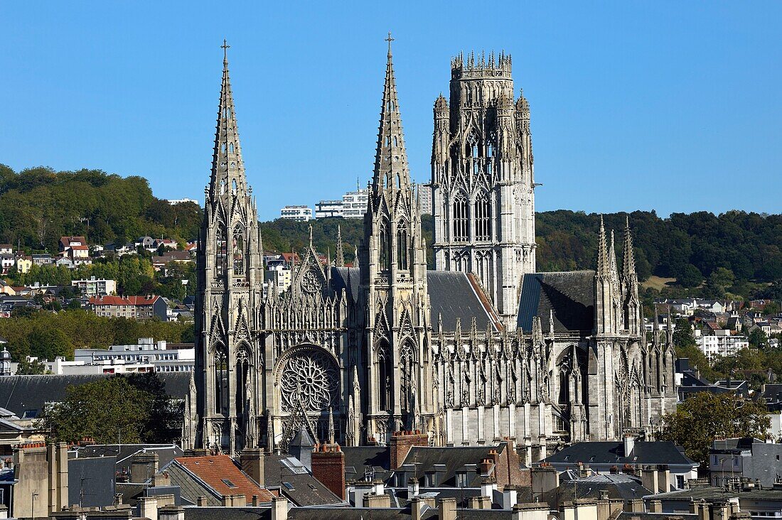 France, Seine Maritime, Rouen, Church of Saint Ouen (12th&#x2013;15th century)