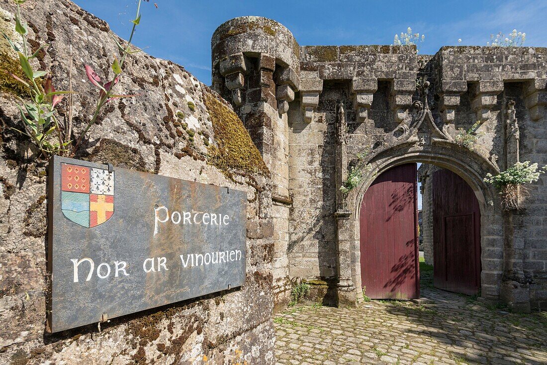 Frankreich, Morbihan, Guemene-sur-Scorff, das Tor von Rohan