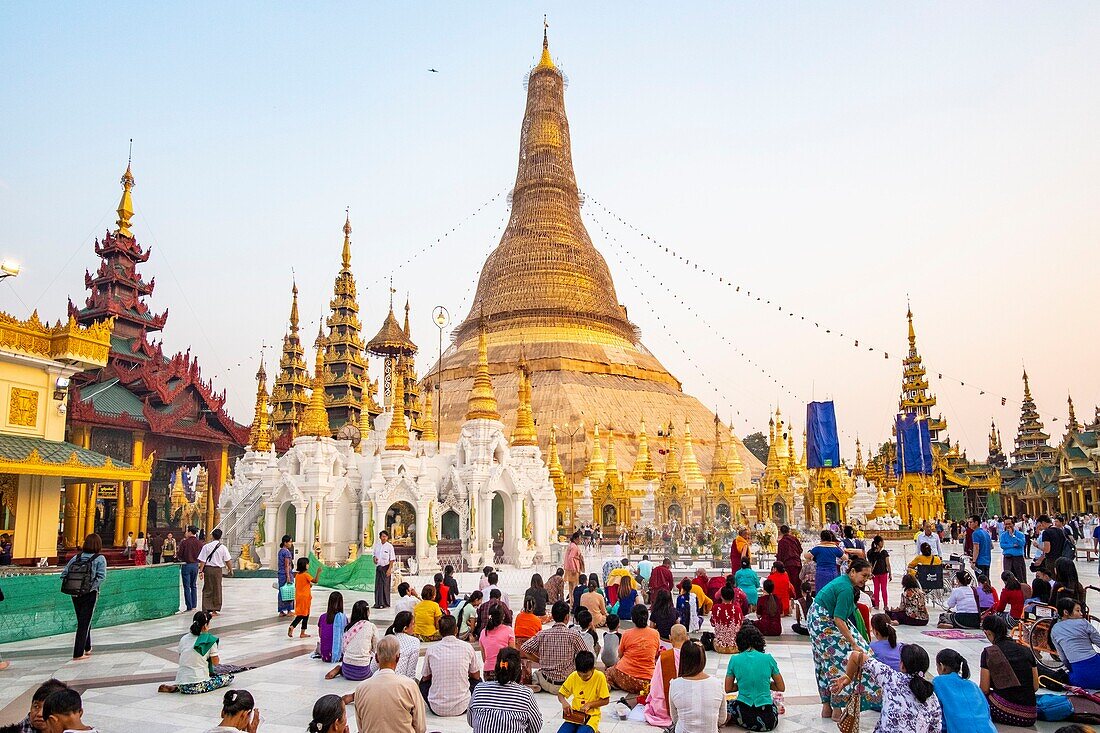 Myanmar (Burma), Rangun, Shwedagon-Pagode