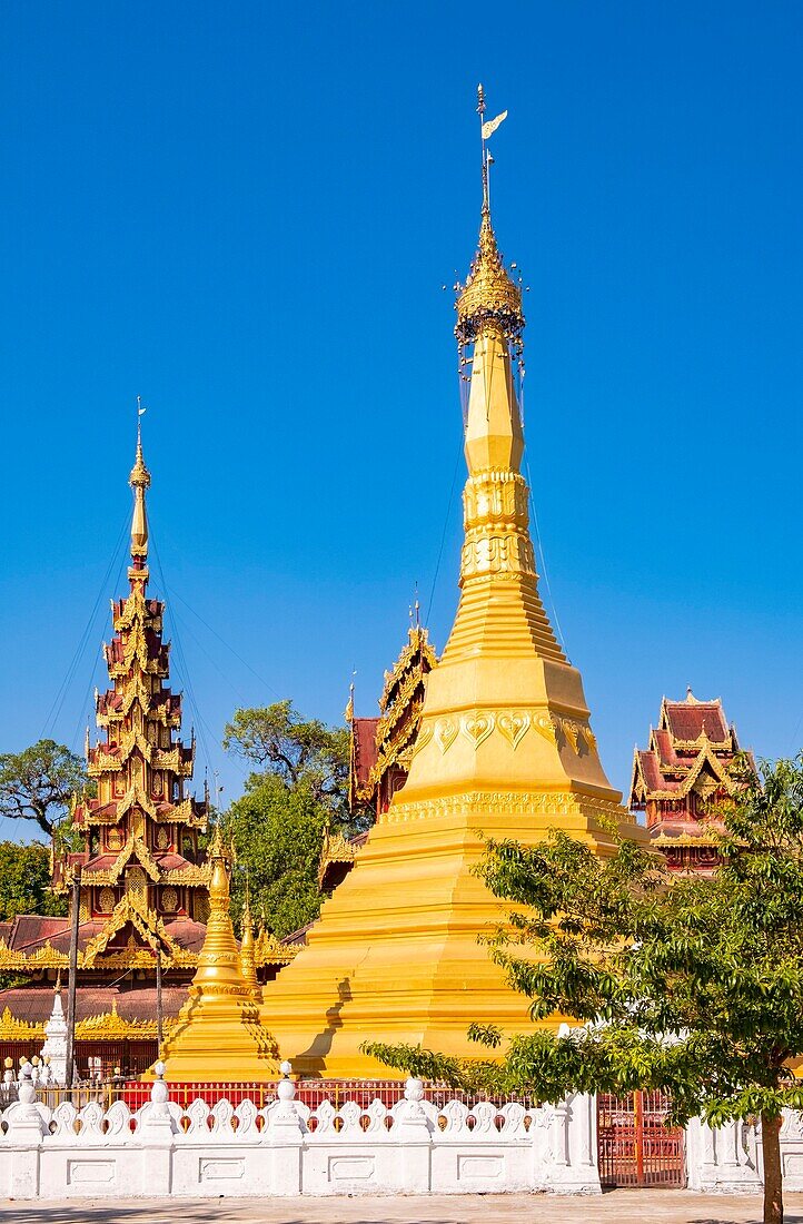 Myanmar (Burma), Staat Mon, Umgebung von Mawlamyaine, Kloster U Na Auk, spätes 19.