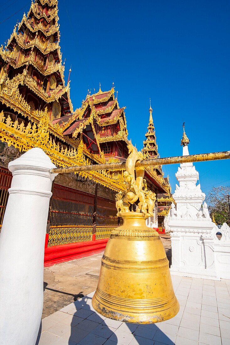 Myanmar (Burma), Staat Mon, Umgebung von Mawlamyaine, Kloster U Na Auk, spätes 19.