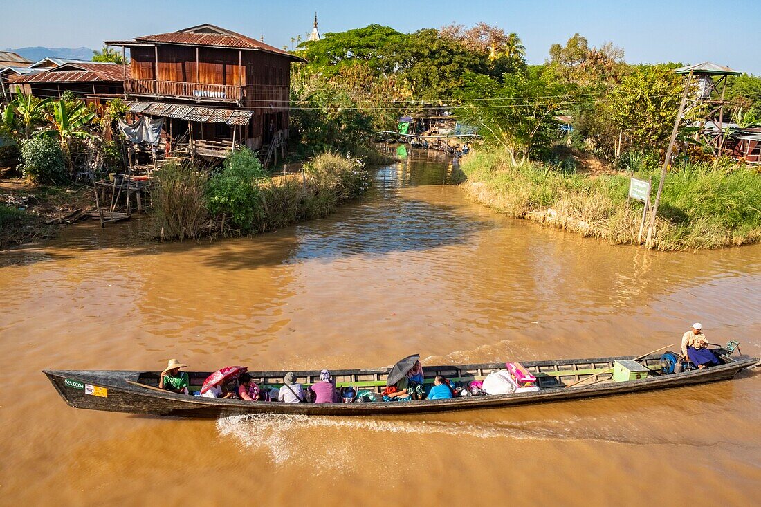 Myanmar (Burma), Shan-Staat, Inle-See, Dorf Zayatkyi