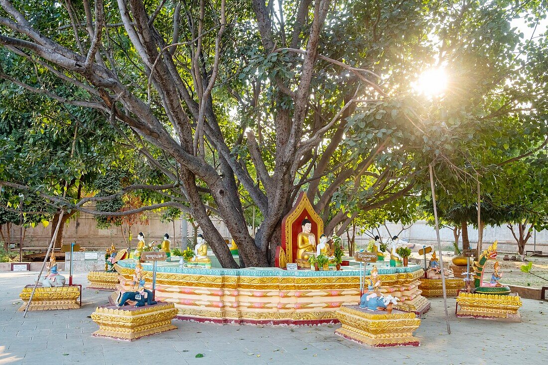 Myanmar (Burma), Region Mandalay, buddhistische archäologische Stätte von Bagan, von der UNESCO zum Weltkulturerbe erklärt, Ananda pahto Tempel (Luftaufnahme)