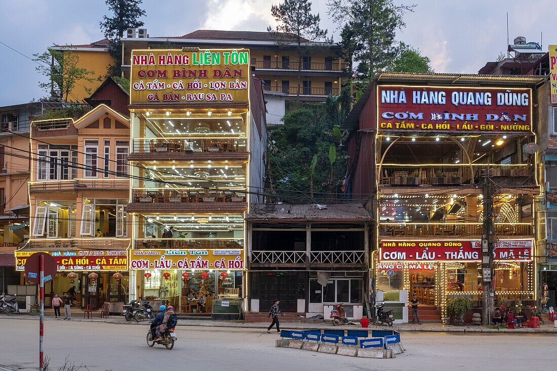 Vietnam, Lao Cai province, Sa Pa town, downtown