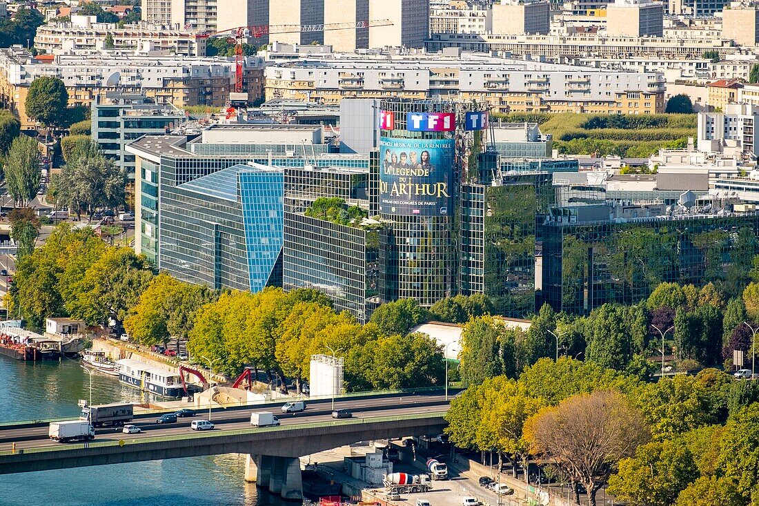 France, Paris, the buildings of the TV channel TF1