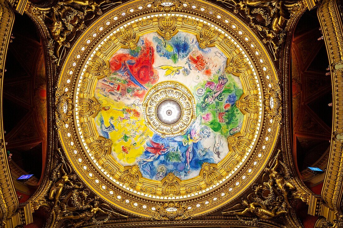 Frankreich, Paris, Opera Garnier, die Kuppel des Großen Saals