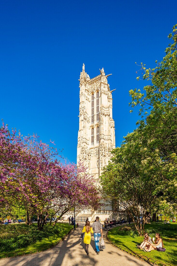 France, Paris, the Saint Jacques Tower