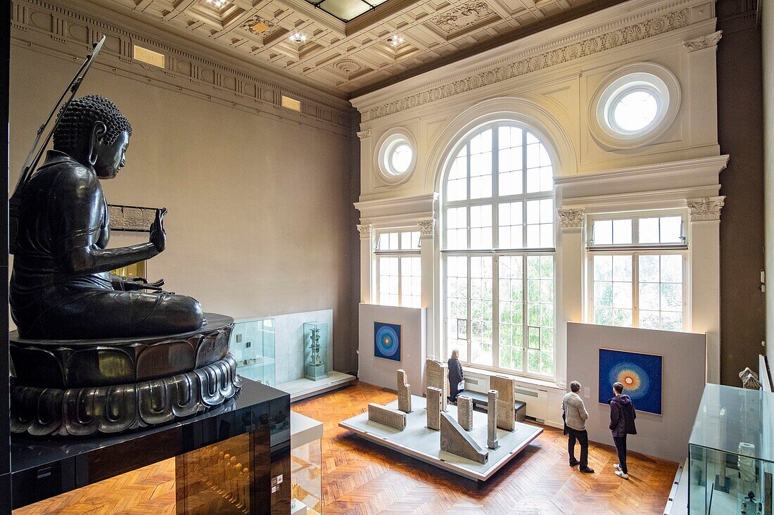 Frankreich, Paris, das Cernuschi-Museum, Museum für Asiatische Kunst, der große Bronze-Buddha, den Cernuschi in Japan in Meguro, in den Vororten von Edo, erworben hat