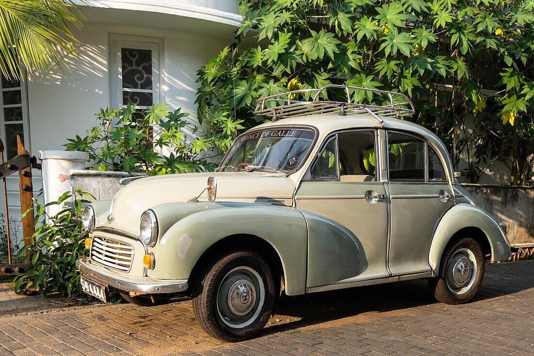 Sri Lanka, Südprovinz, Galle, Galle Fort oder Dutch Fort, von der UNESCO zum Weltkulturerbe erklärt, Oldtimer