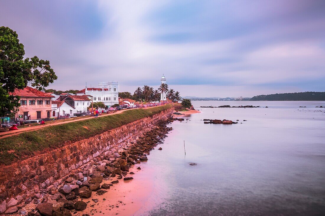 Sri Lanka, Südprovinz, Galle, Galle Fort oder Dutch Fort, von der UNESCO zum Weltkulturerbe erklärt, die Festungsmauern