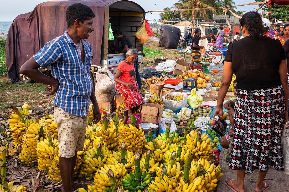 Sri Lanka, Westprovinz, Negombo, sonntäglicher Straßenmarkt