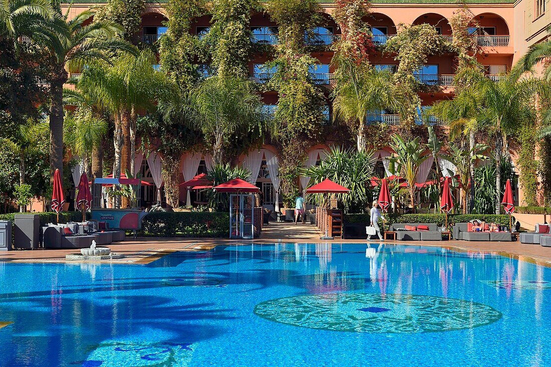 Morocco, High Atlas, Marrakech, Imperial city, Hivernage district, Hotel Sofitel Marrakech Palais Imperial