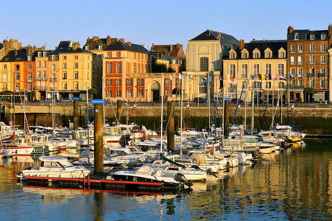 France, Seine Maritime, Pays de Caux, Cote d'Albatre, Dieppe, the harbour and the Quai Henri IV