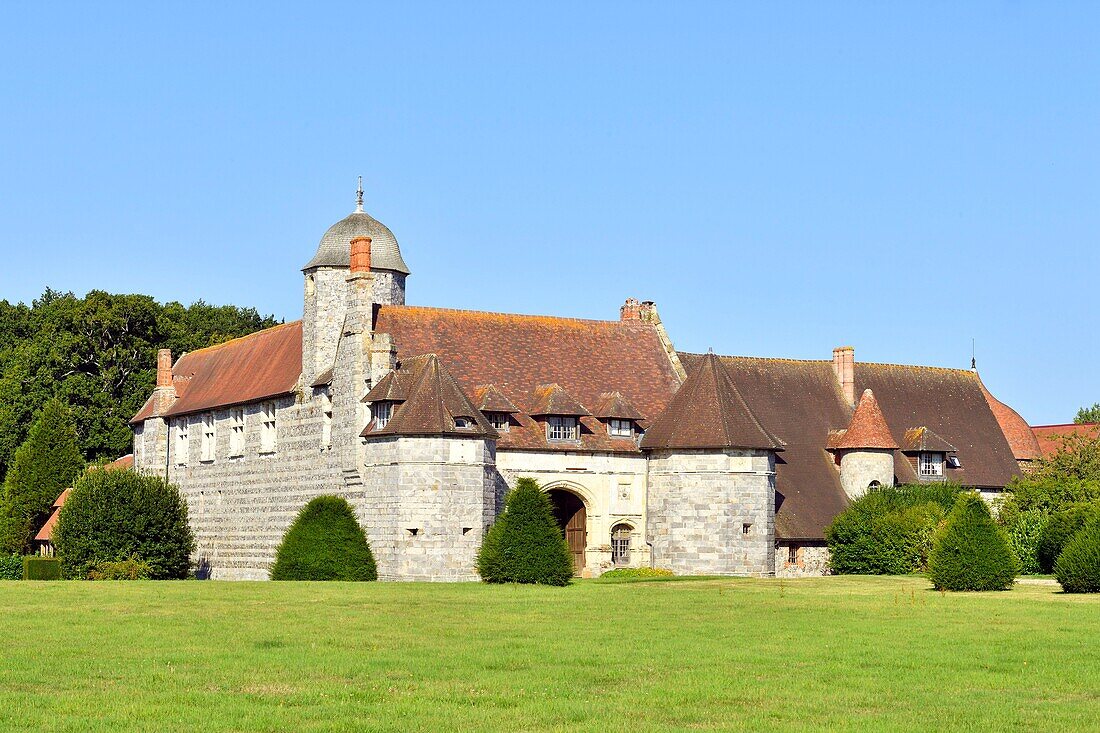 France, Normandy, Seine Maritime, Pays de Caux, Cote d'Albatre (Alabaster Coast), Varengeville sur Mer, the Manoir d' Ango (Ango Manor)