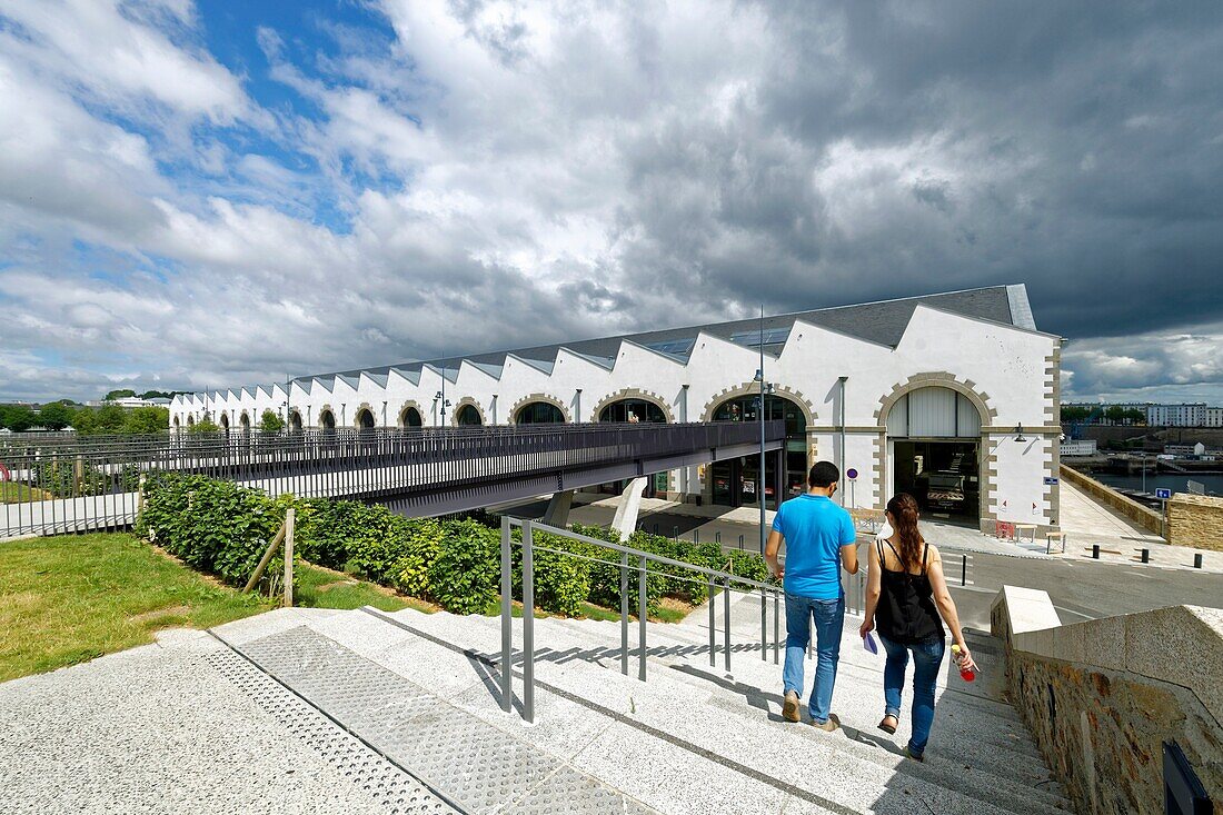 France, Finistere, Brest, Capucins eco-district, the Ateliers, former mechanical workshops of the Arsenal