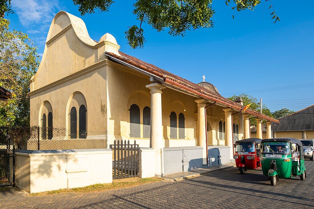 Sri Lanka, Südprovinz, Matara, Matara Fort, die 1706 von den Holländern erbaute Reformationskirche ist das älteste Gebäude innerhalb des Forts