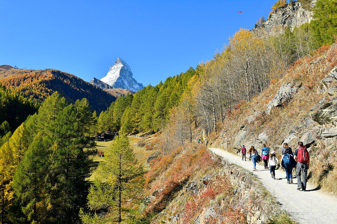 Schweiz, Kanton Wallis, Zermatt, das Matterhorn (4478m)