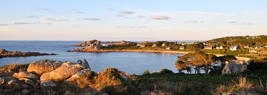 France, Finistere, Morlaix bay, Plougasnou, Pointe de Diben