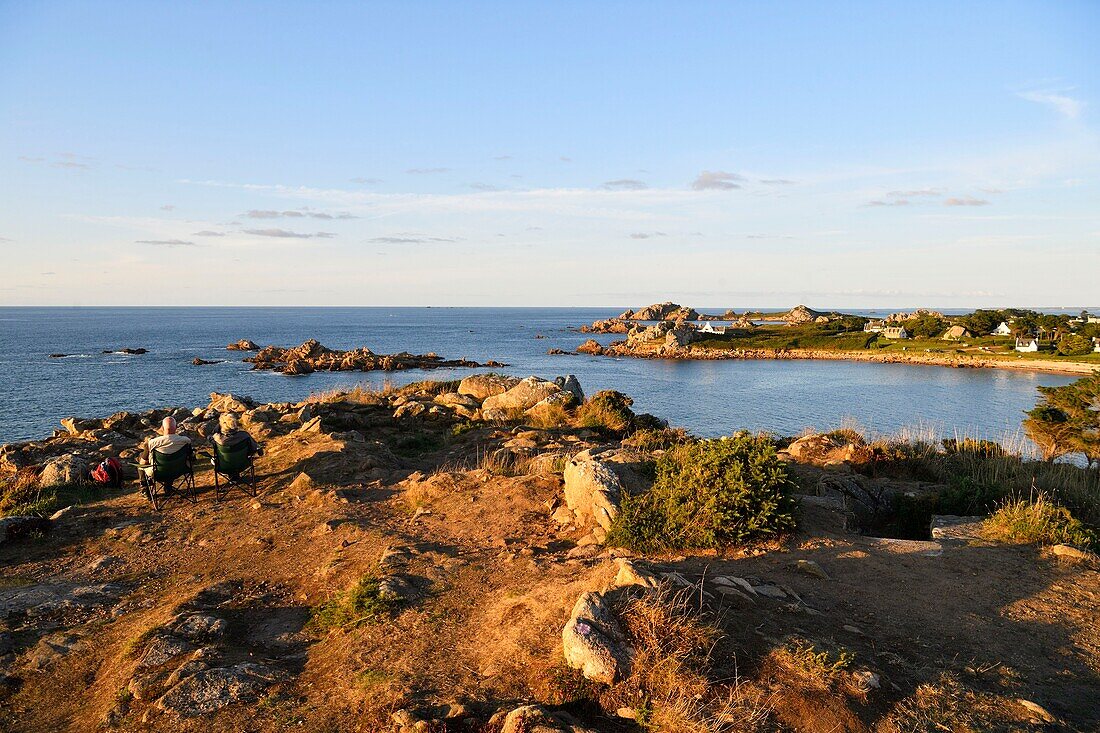 France, Finistere, Morlaix bay, Plougasnou, Pointe de Diben