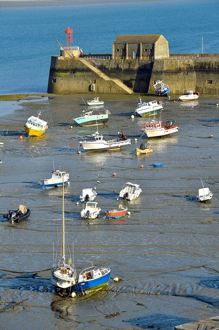 Frankreich, Manche, Cotentin, Granville, die Oberstadt auf einer felsigen Landzunge an der östlichen Spitze der Bucht von Mont Saint Michel