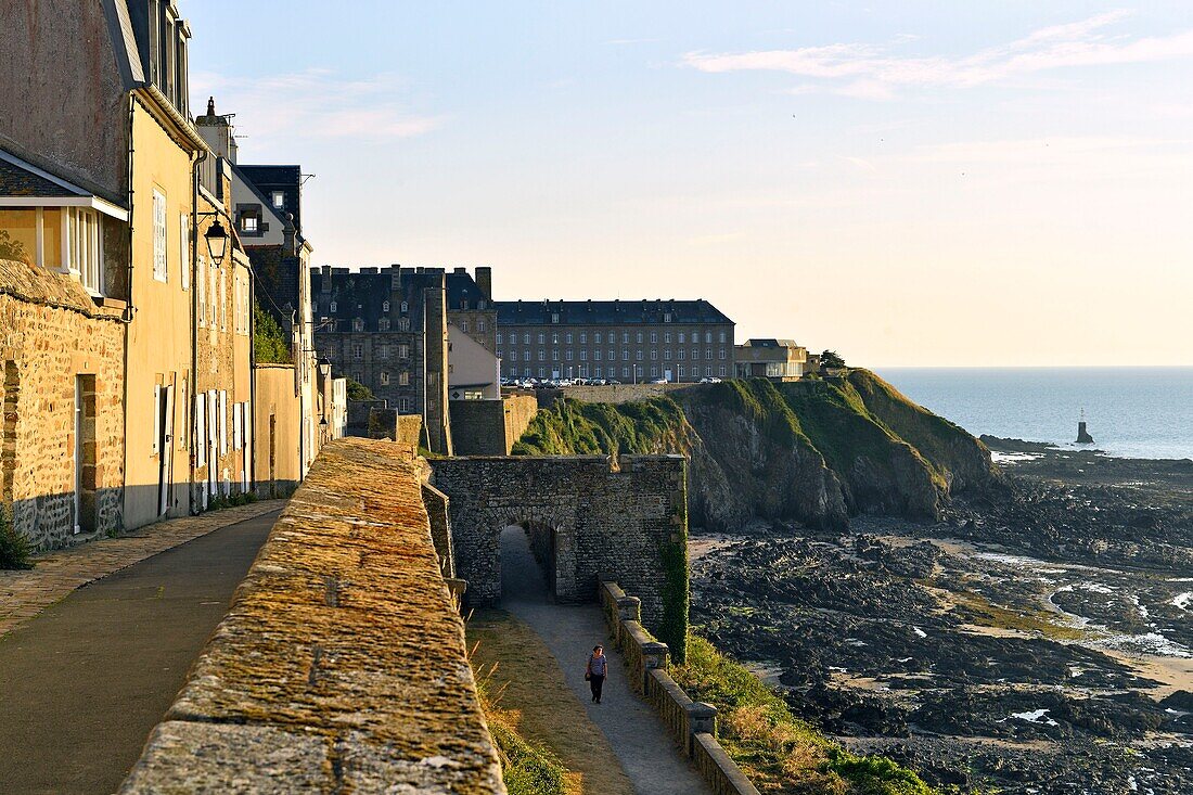 France, Manche, Cotentin, Granville, the Upper Town built on a rocky headland on the far eastern point of the Mont Saint Michel Bay