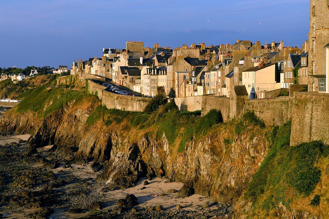 Frankreich, Manche, Cotentin, Granville, die Oberstadt auf einer felsigen Landzunge an der östlichen Spitze der Bucht von Mont Saint Michel