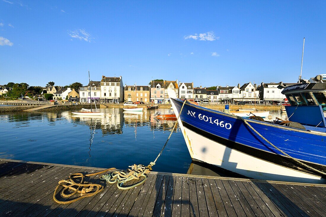 Frankreich, Morbihan, La Trinite sur Mer, der Hafen, Fluss Crac'h