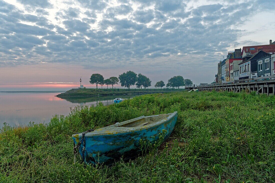 Frankreich, Somme, Baie de Somme, Saint Valery sur Somme, Mündung der Somme-Bucht