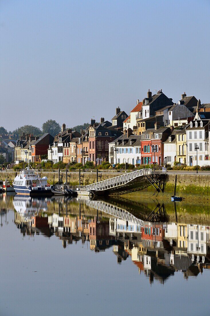 France, Somme, Baie de Somme, Saint Valery sur Somme, mouth of the Somme Bay, docks