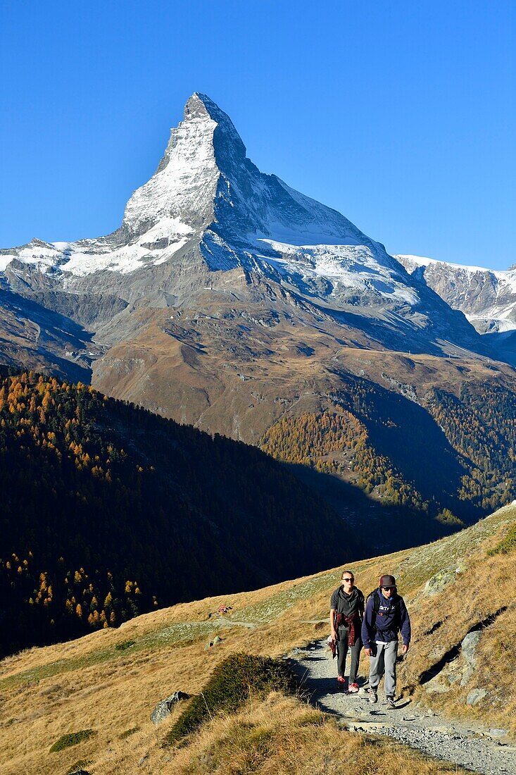 Schweiz, Kanton Wallis, Zermatt, das Matterhorn (4478m)